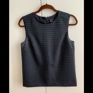 Theory Navy pattern top